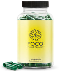 Think FOCO capsules bottle with label