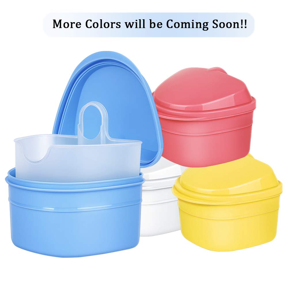 Compact, travel-friendly denture bath kit shown for traveling