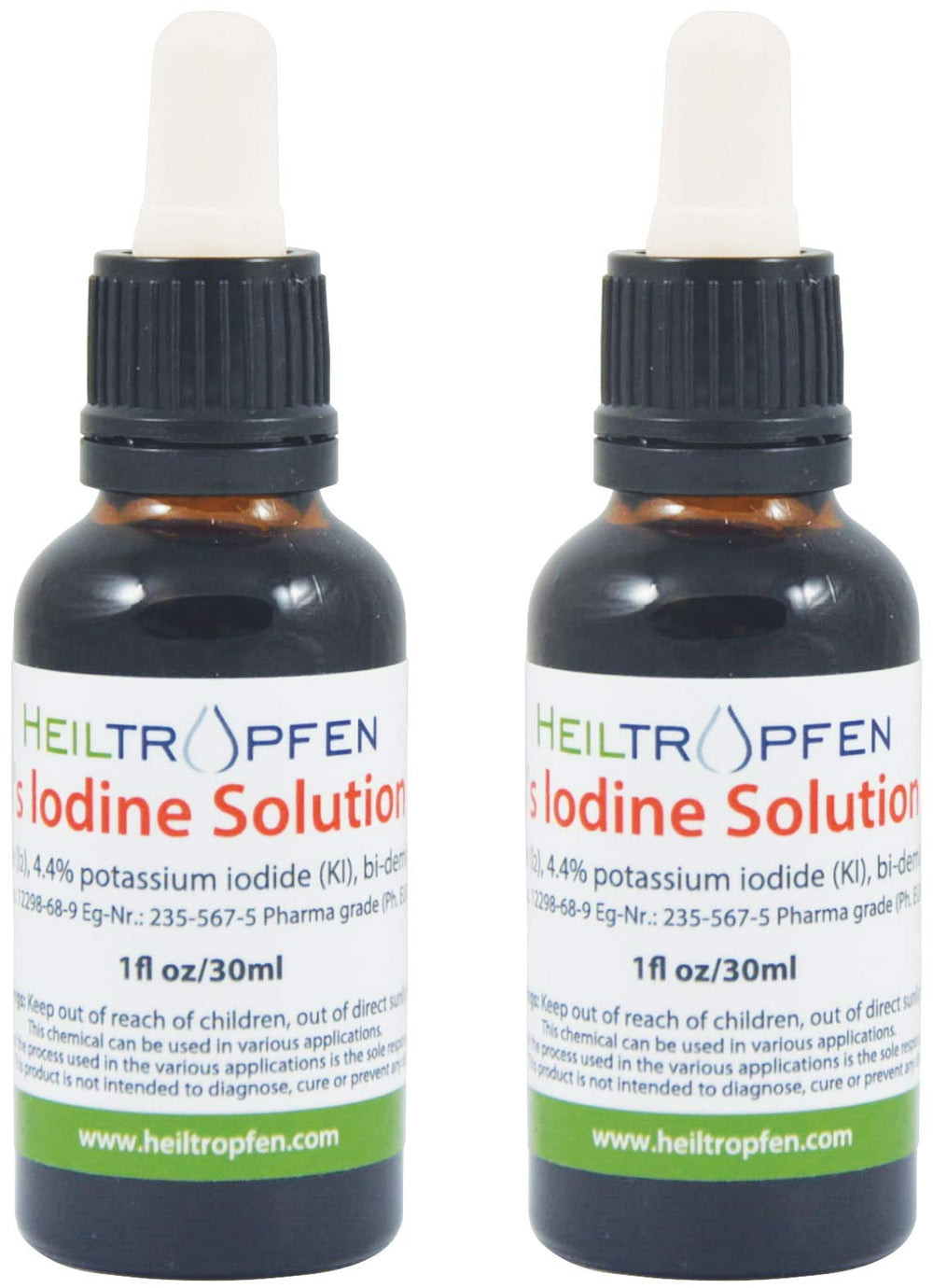 Third-party heavy metal analysis certificate for Lugol's iodine solution
