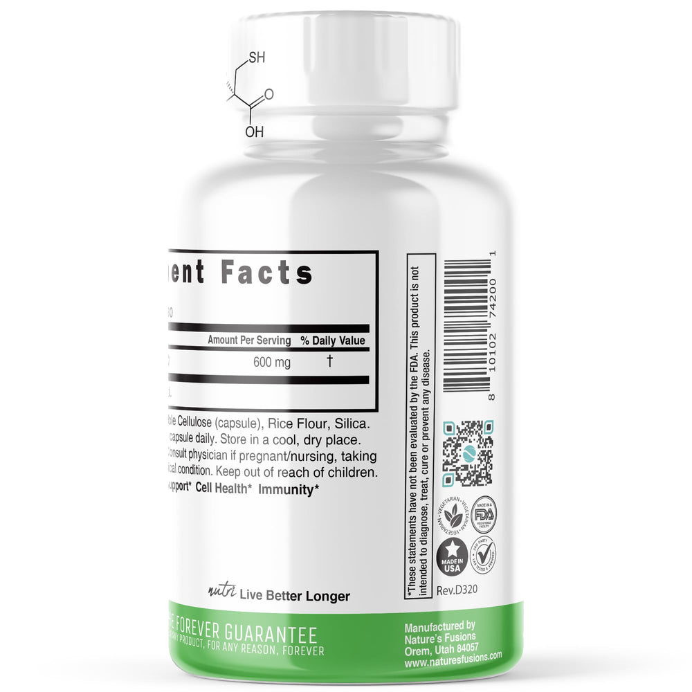Label showing third-party lab testing in the USA
