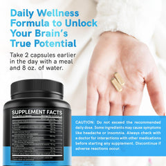 Concept image representing brain-boosting nootropic effects