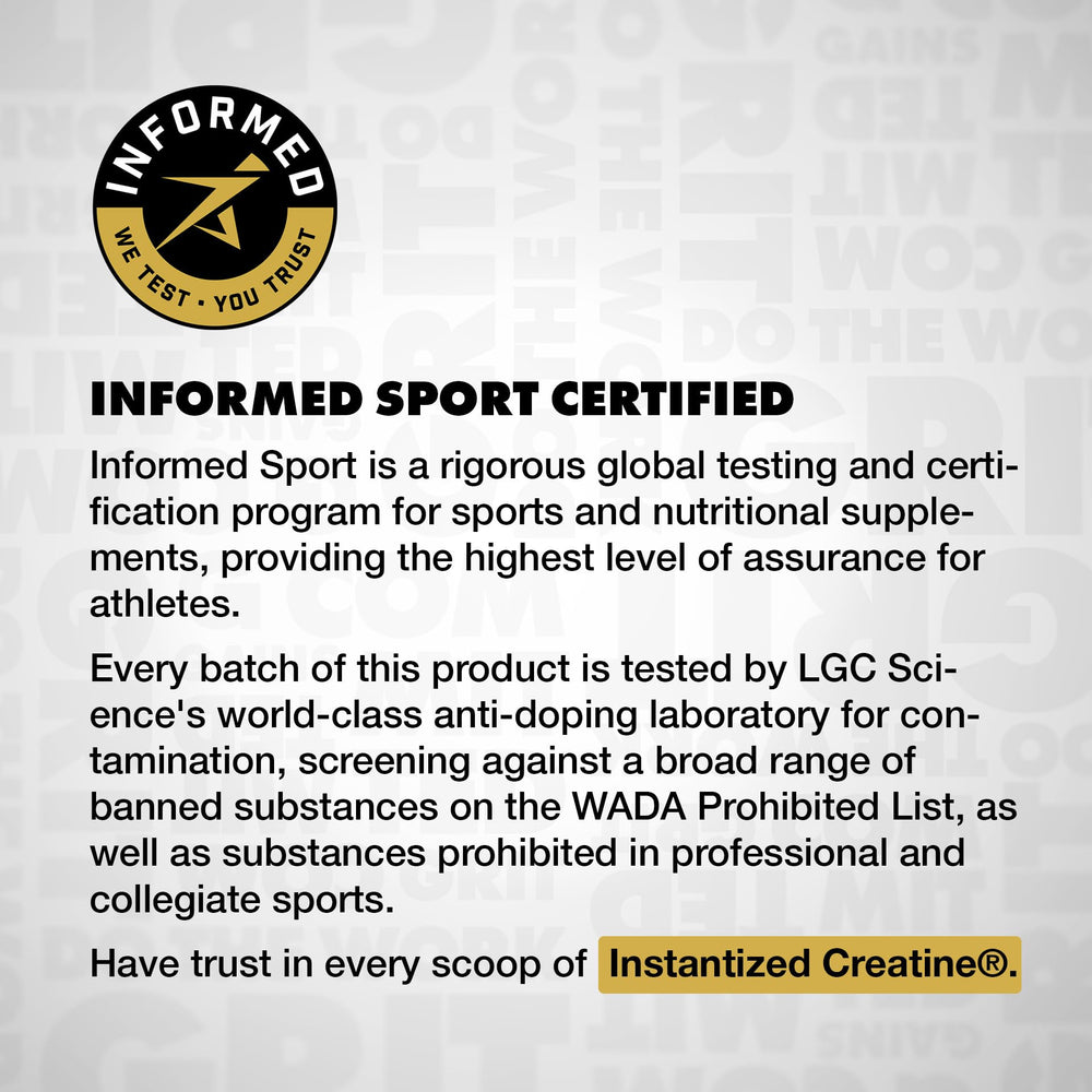 Certificate of Analysis showing third-party testing