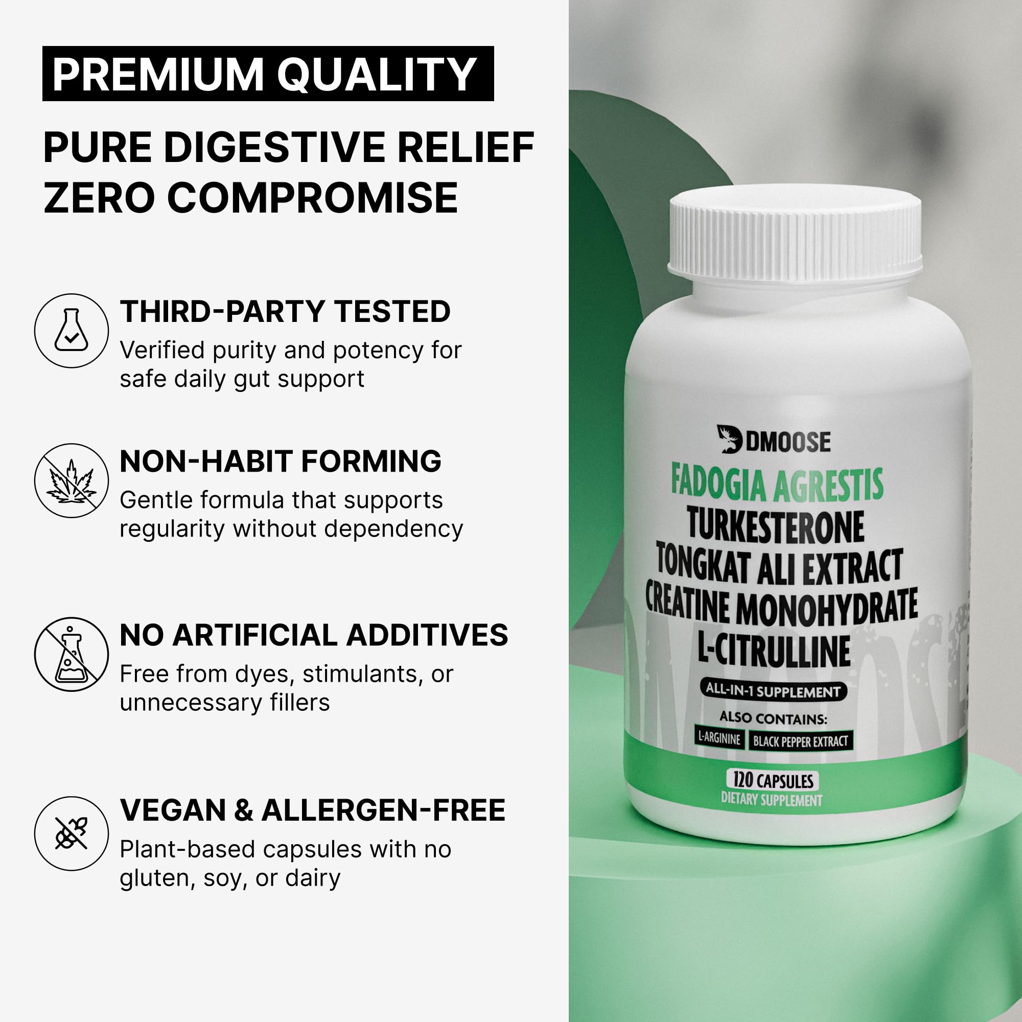 Product manufactured in FDA-registered, GMP-certified facility with third-party testing