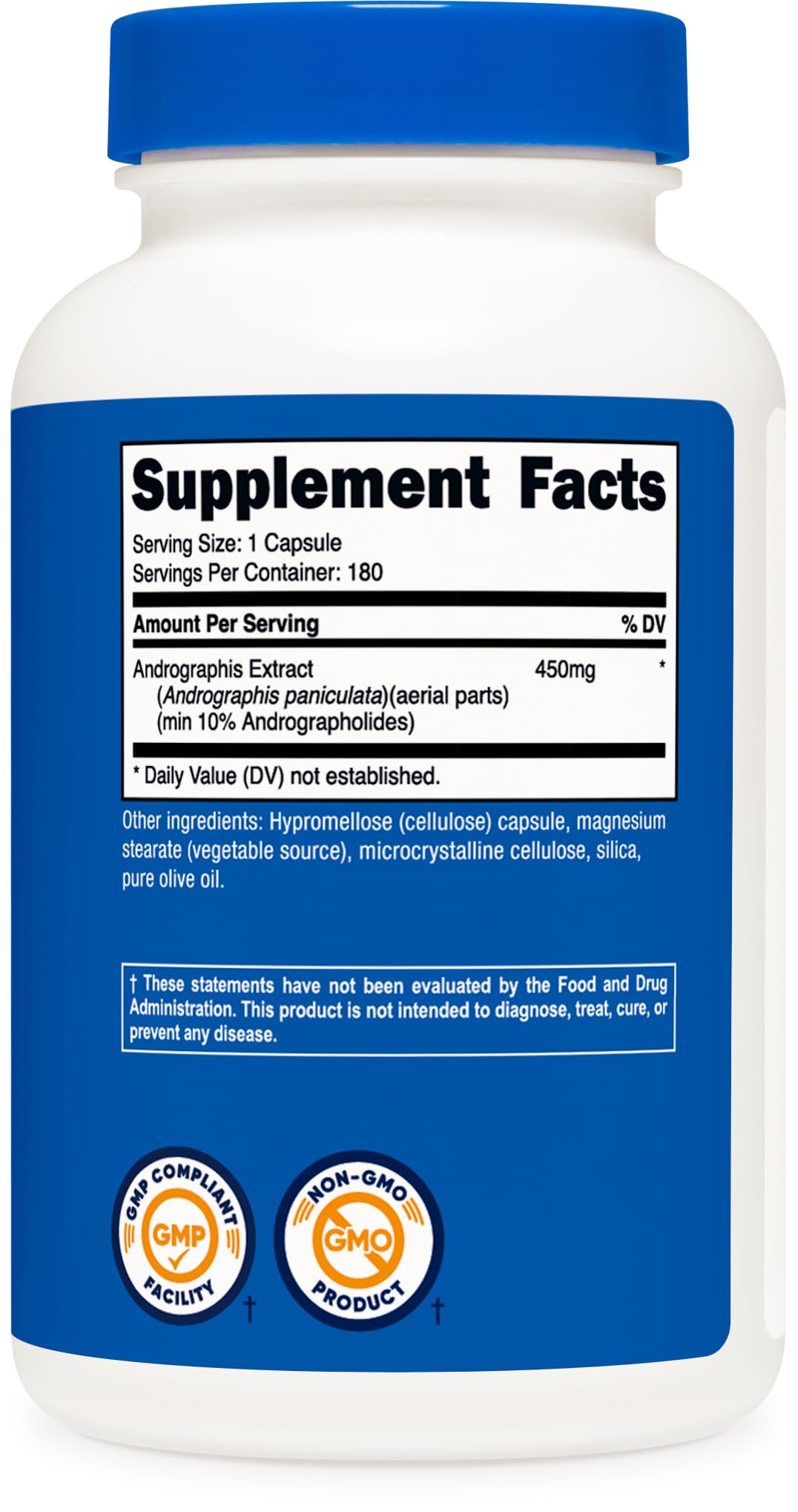 Manufacturing facility: third-party tested in GMP-compliant, FDA-registered facility