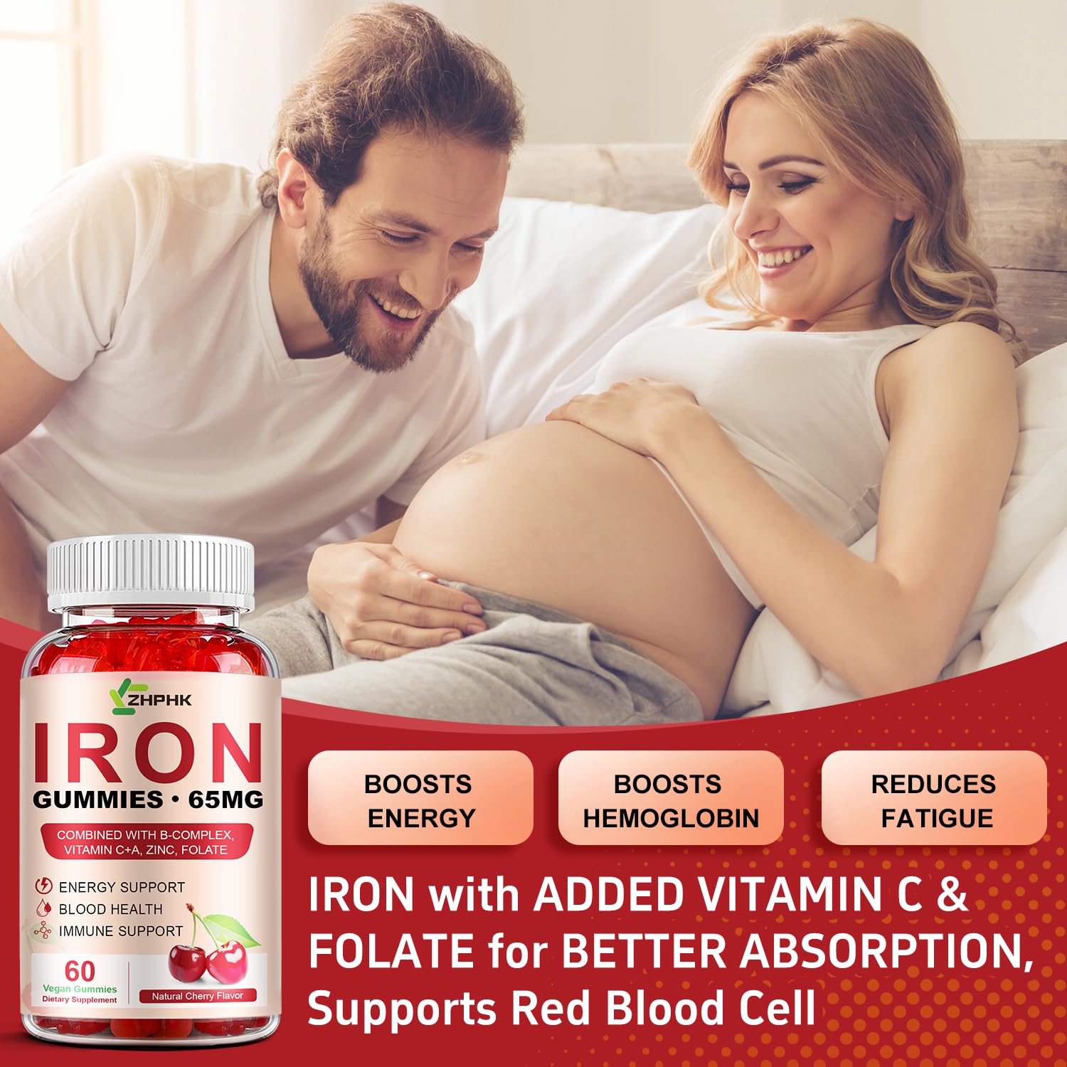 Third-party tested iron gummies for safety
