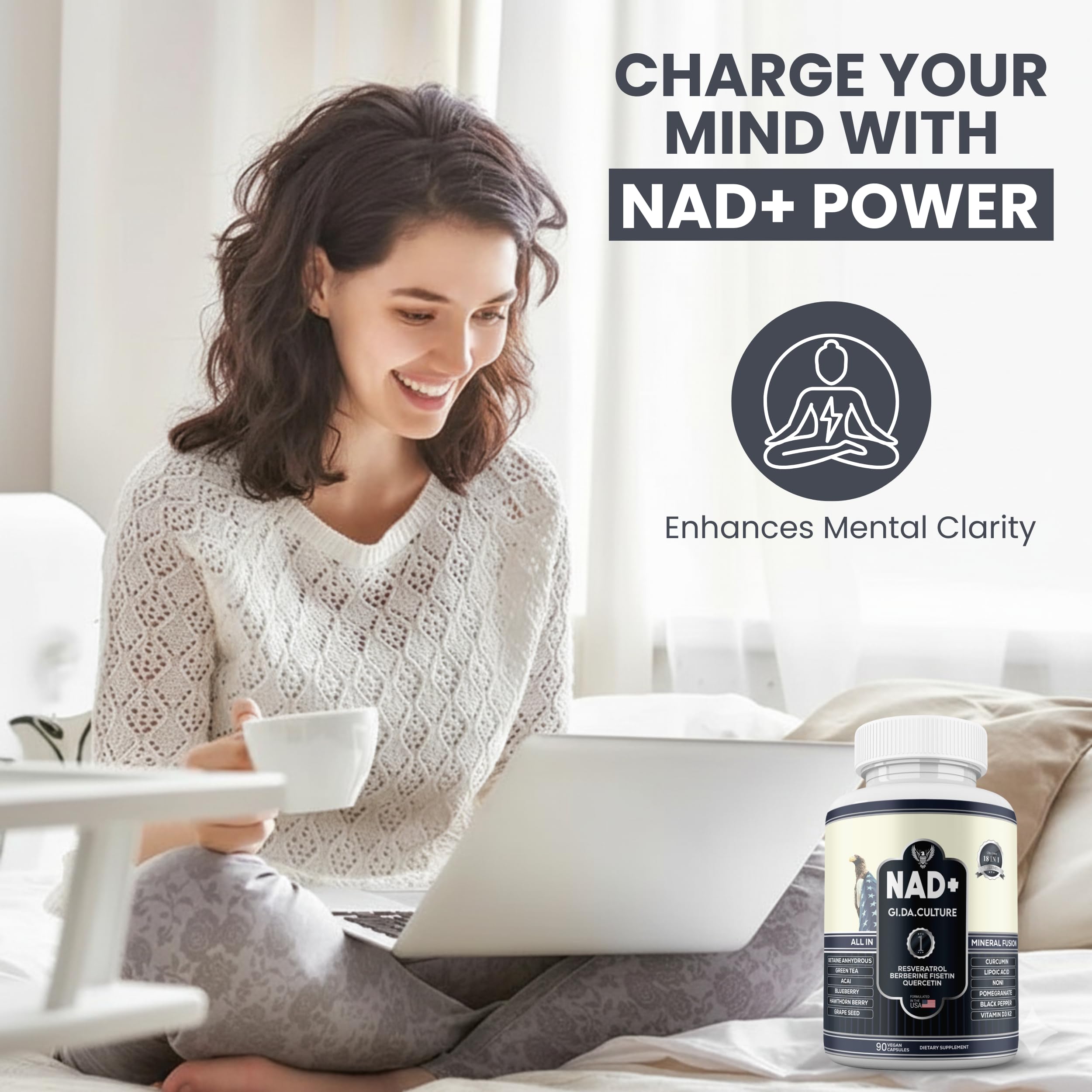 Third-party tested NAD+ NMN supplement image