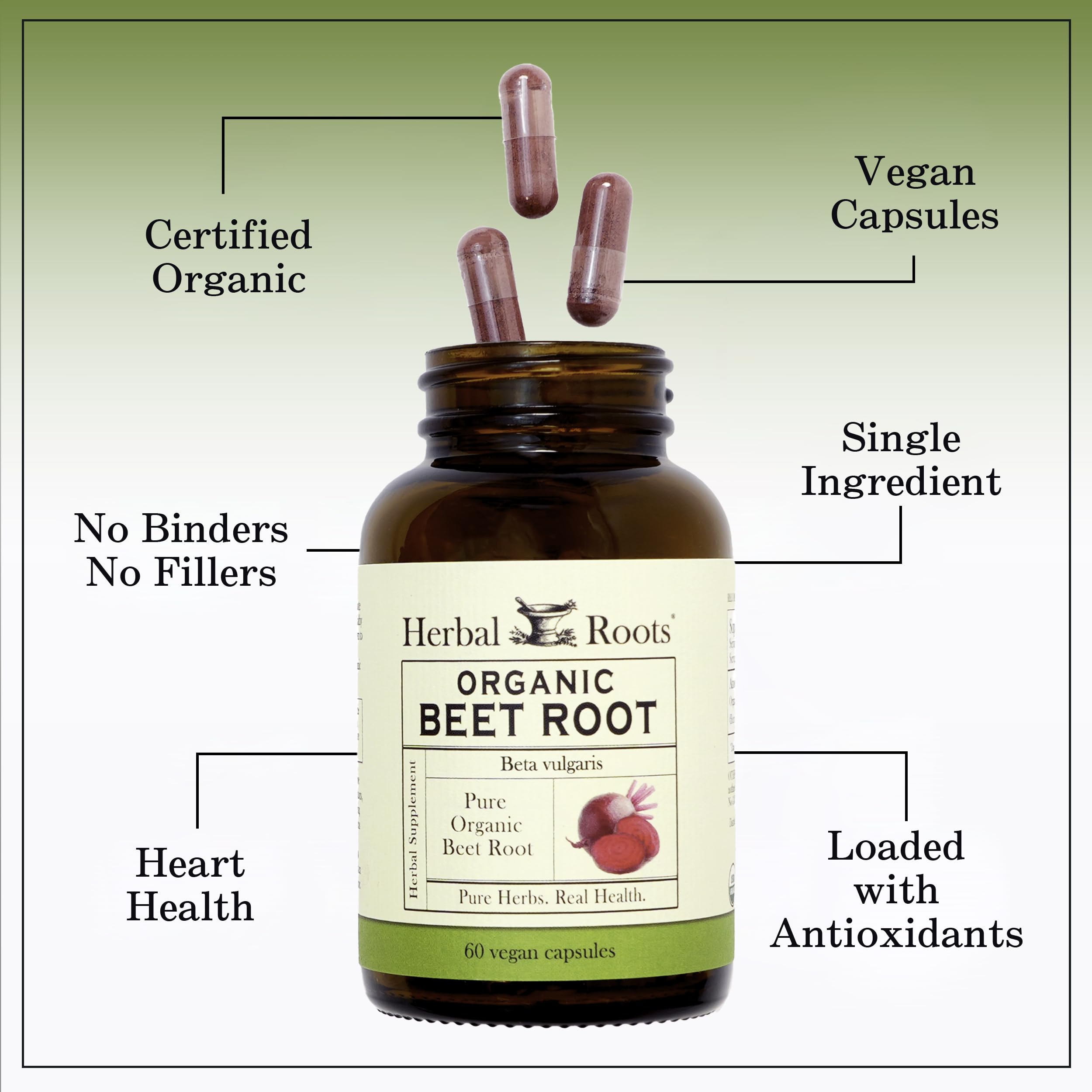Third-party lab testing certificate for beet root supplement