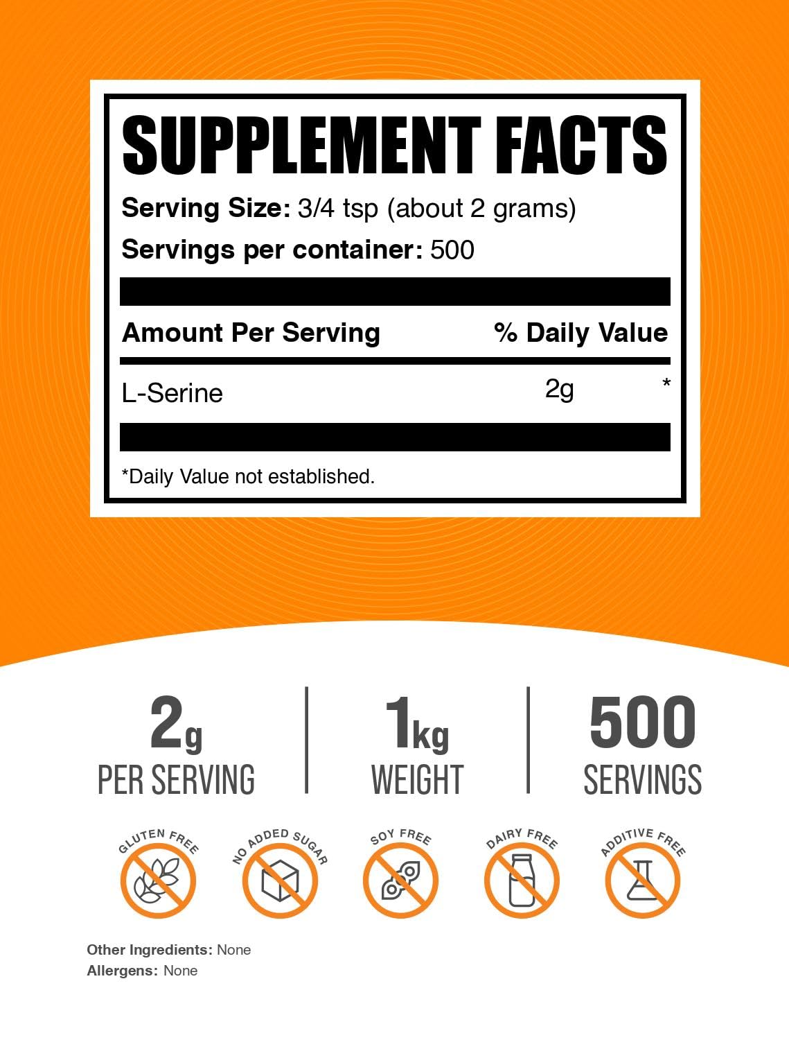 Third-party testing certificate for L-Serine powder