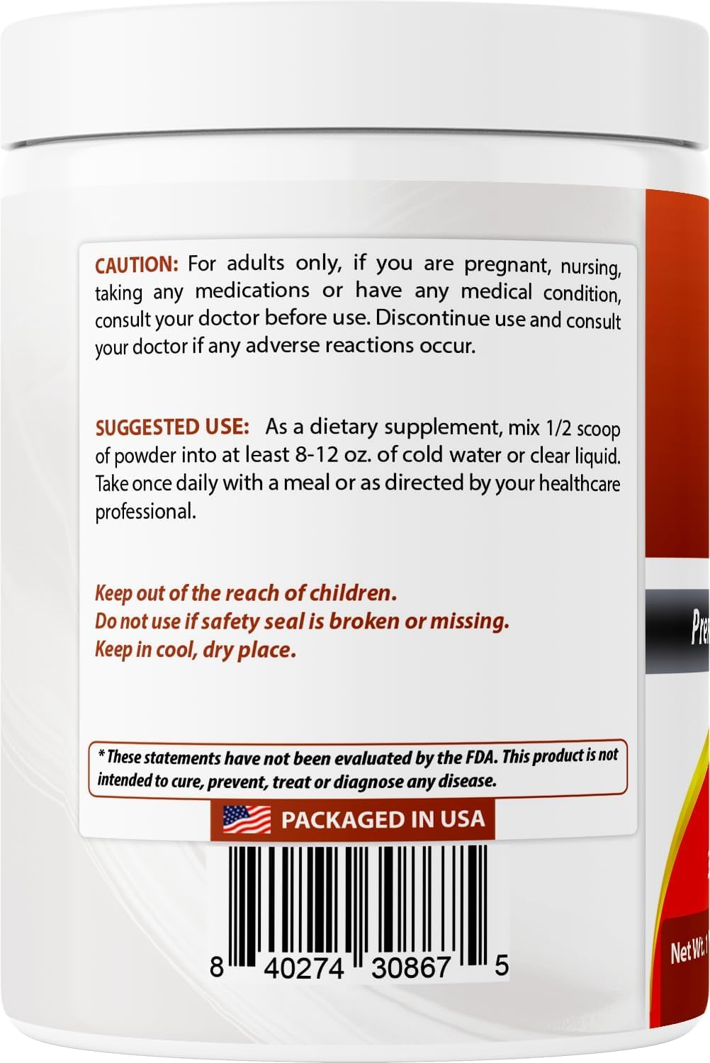 Third-party testing seal on packaging