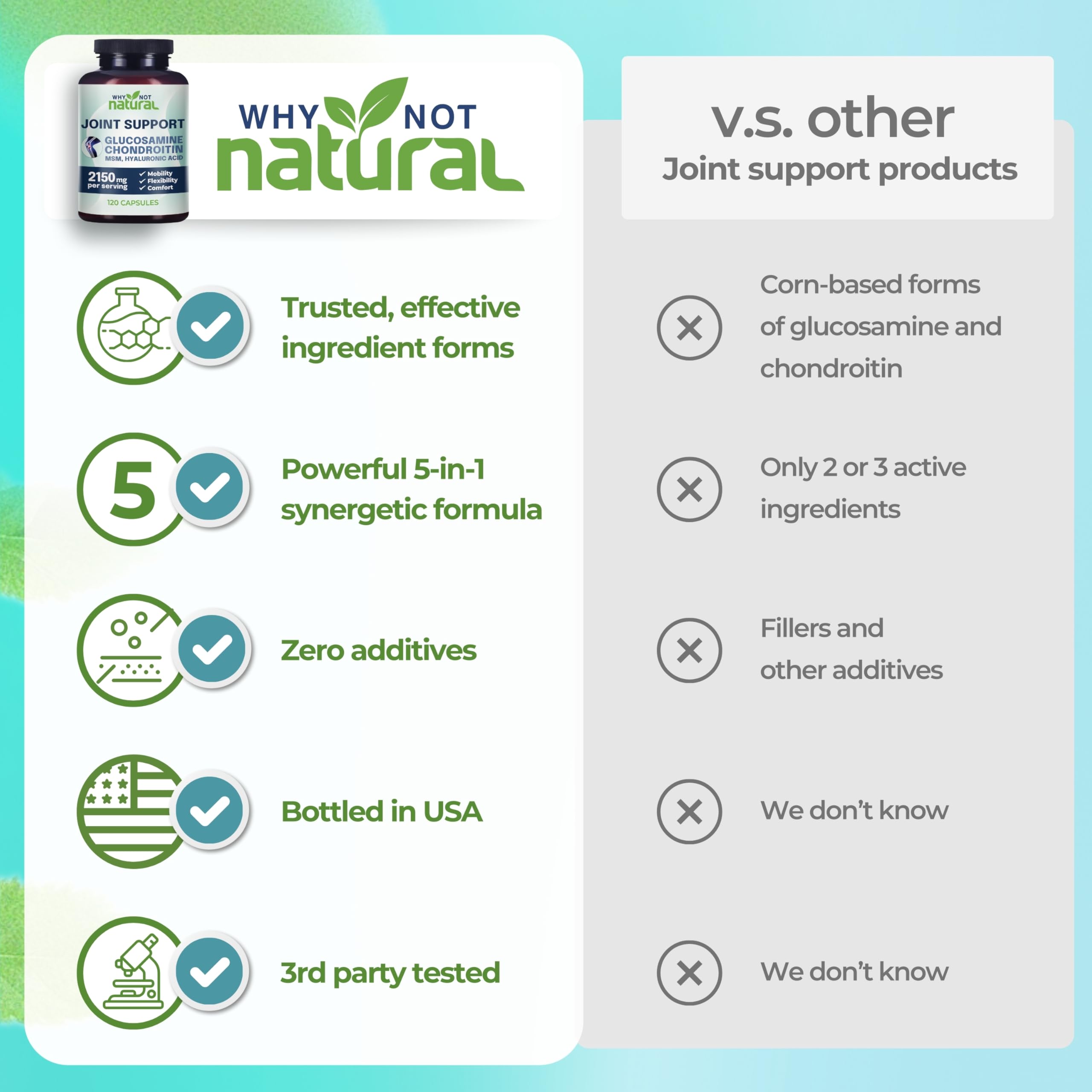 Third-party testing seal on supplement packaging