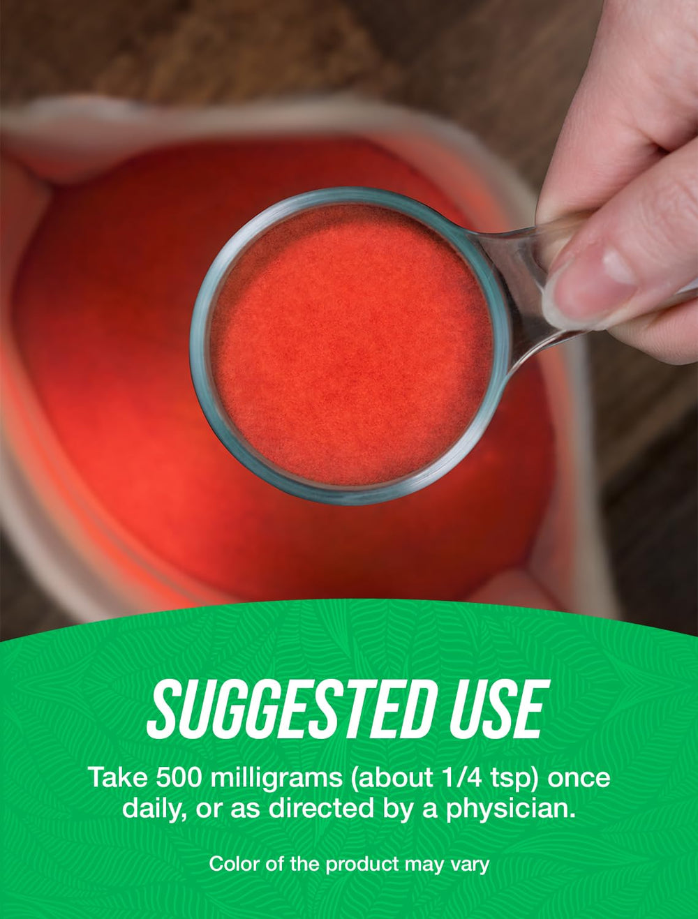 Third-party testing seal on Raspberry Extract Powder packaging