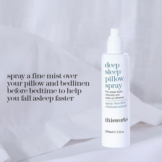 THISWORKS Deep Sleep Pillow Spray packaging and bottle