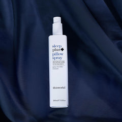 Side angle of the Sleep Plus Pillow Spray bottle