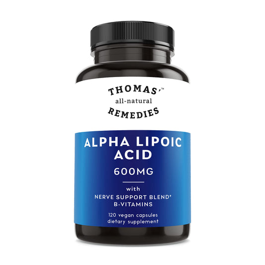 Thomas All-Natural Remedies Alpha Lipoic Acid 600mg 120 capsules bottle