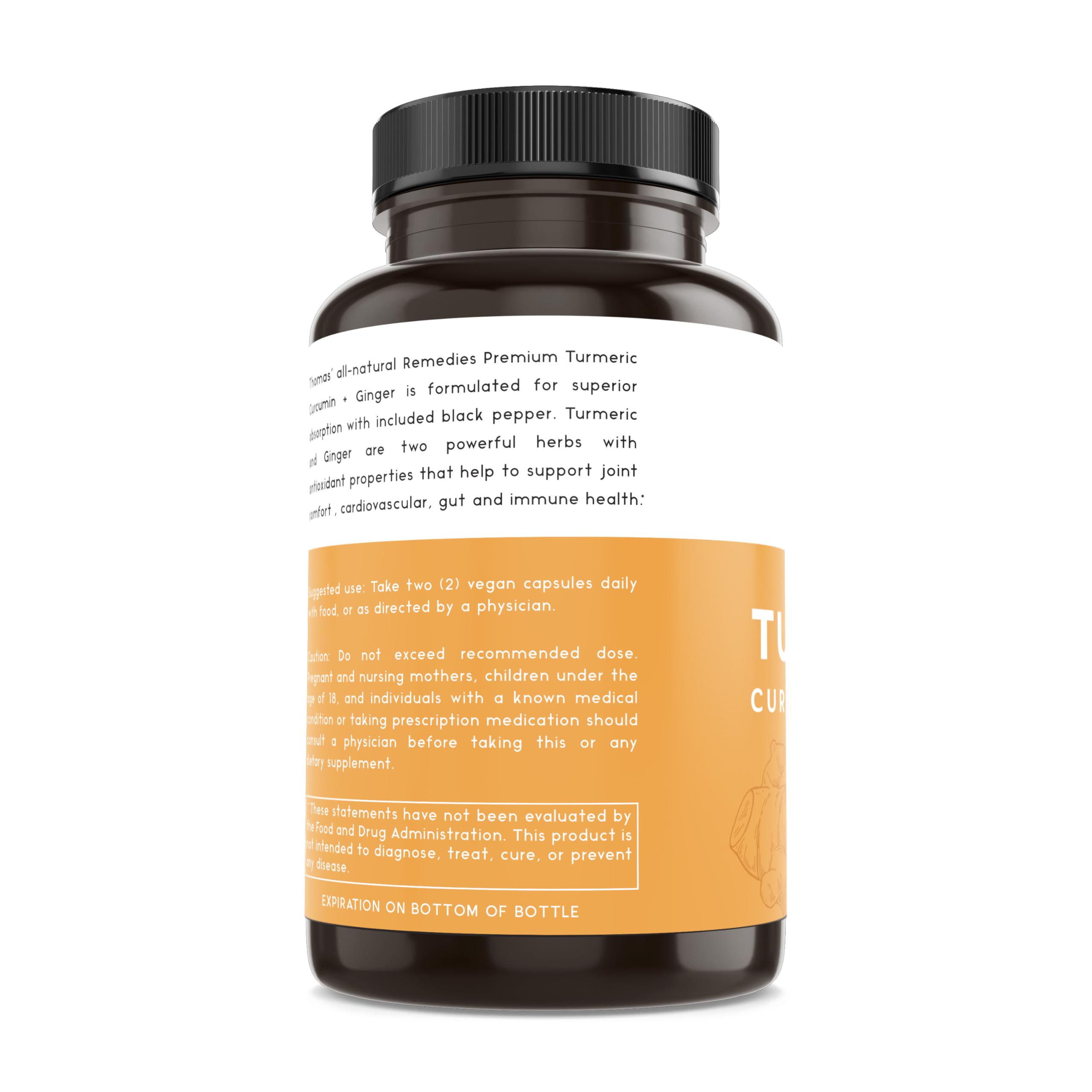 USA-made, non-GMO, gluten-free vegan joint support supplement label