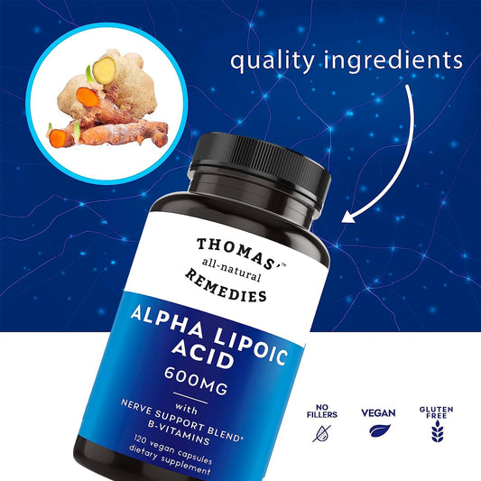 Alpha Lipoic Acid 600mg with Vitamin B complex for nerve support