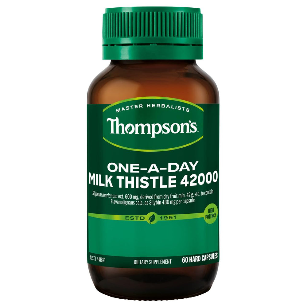 Thompsons Milk Thistle traditional Western herb packaging