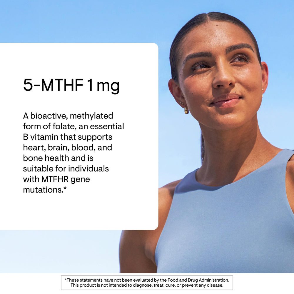 THORNE 5-MTHF methylfolate 60 servings packaging