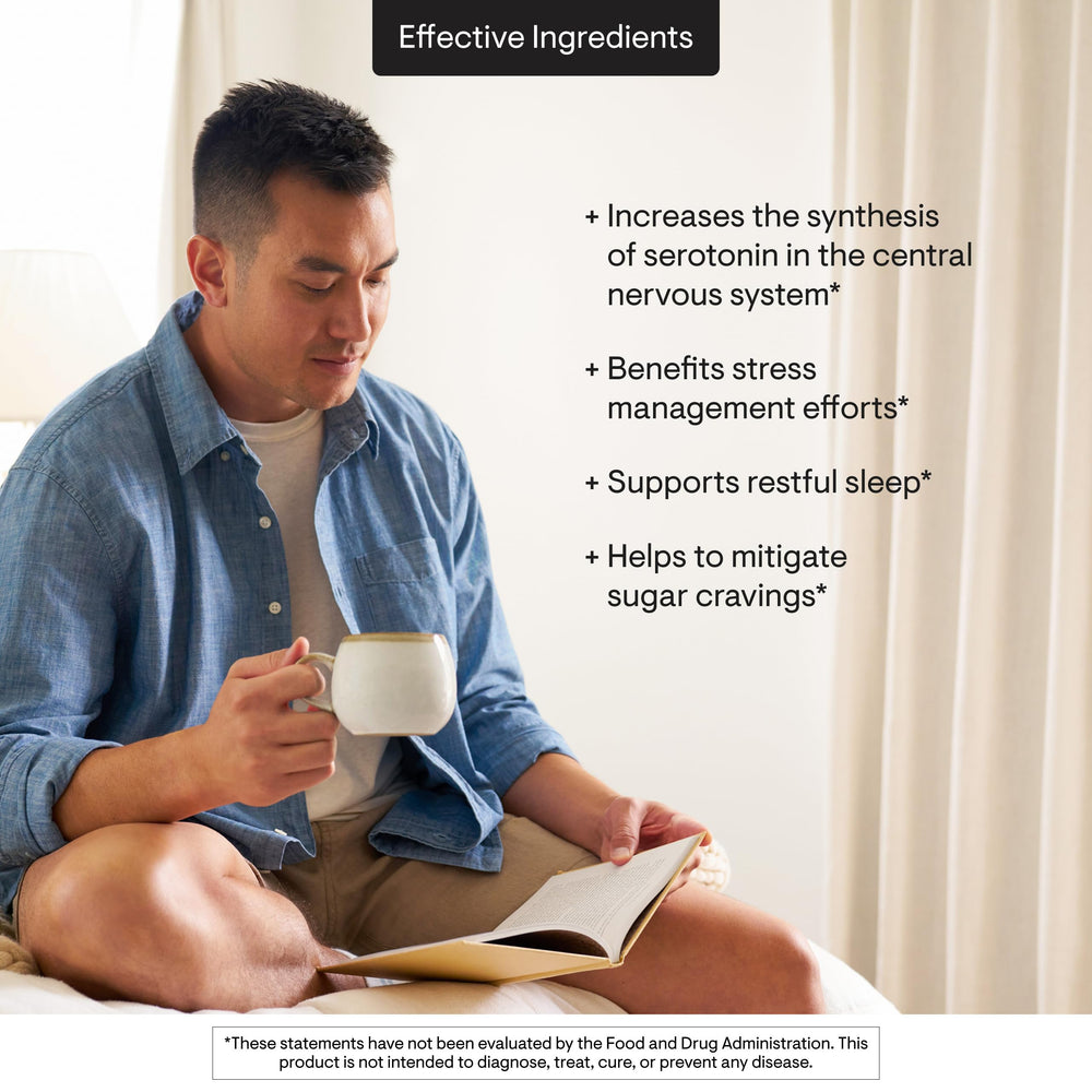 THORNE 5-HTP packaging in box highlights purity and capsule count