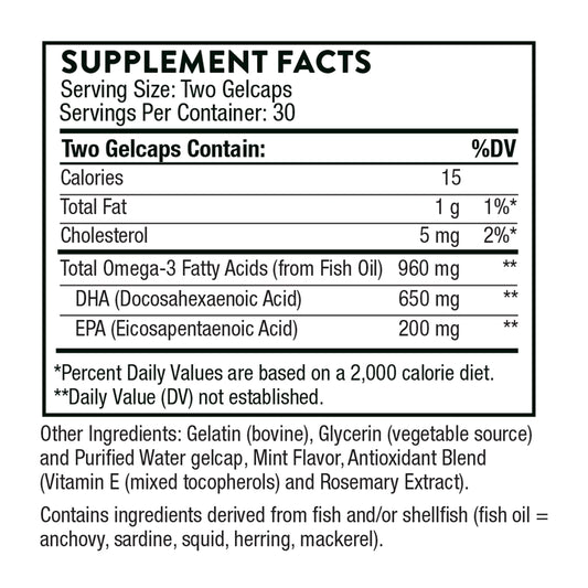 Brain aging support with THORNE DHA and EPA