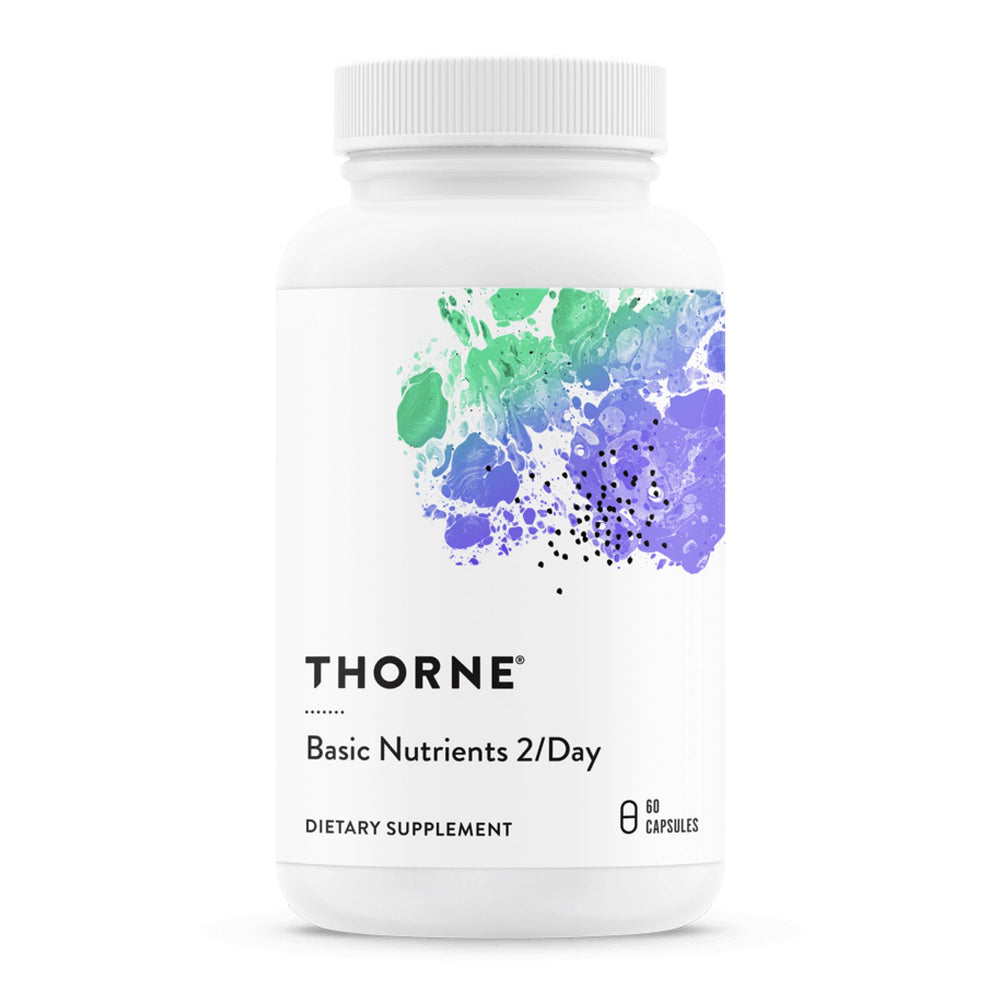 THORNE Basic Nutrients 2/Day bottle front label