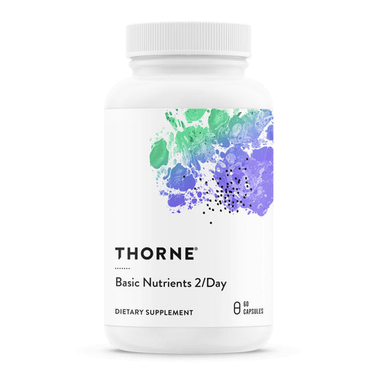 THORNE Basic Nutrients 2/Day bottle front label