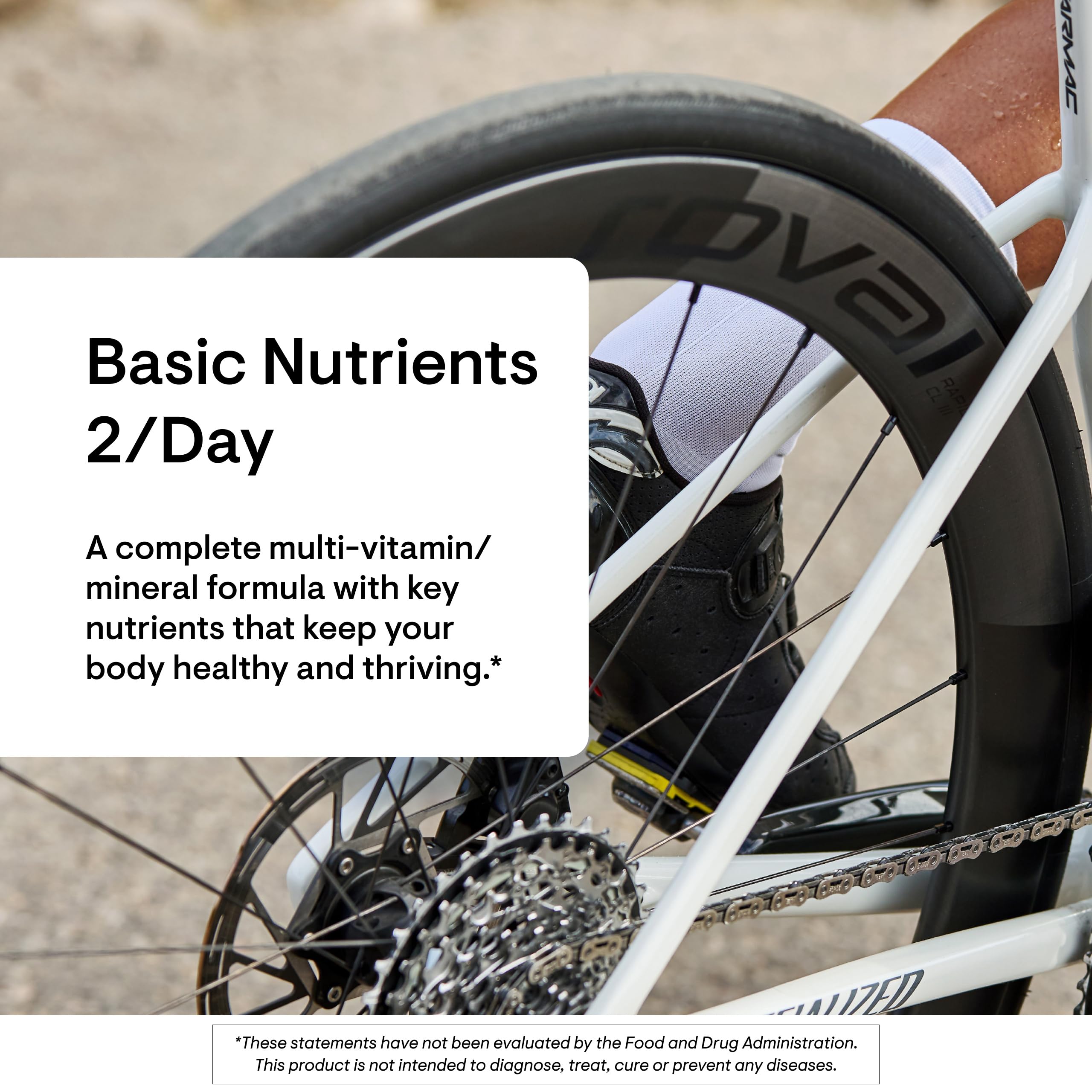 Illustration of bioavailable vitamins and minerals in THORNE Basic Nutrients 2/Day