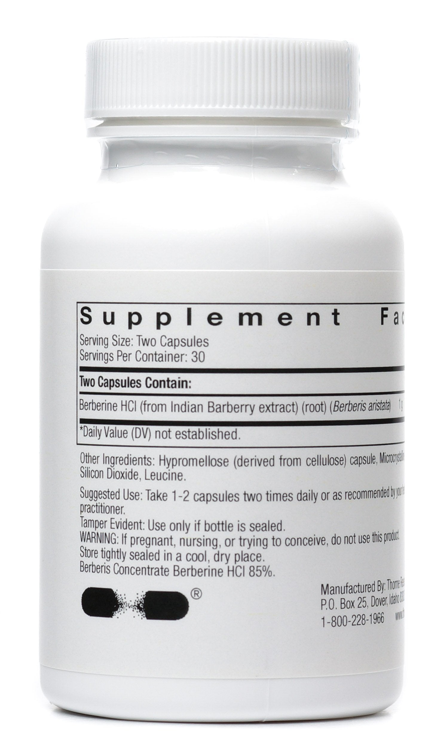 Two bottles of THORNE BERBERINE-500 – Pack of 2