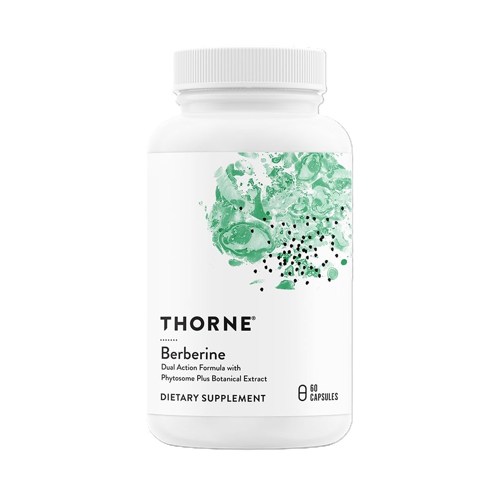 THORNE Berberine Dual Action Formula bottle – front view