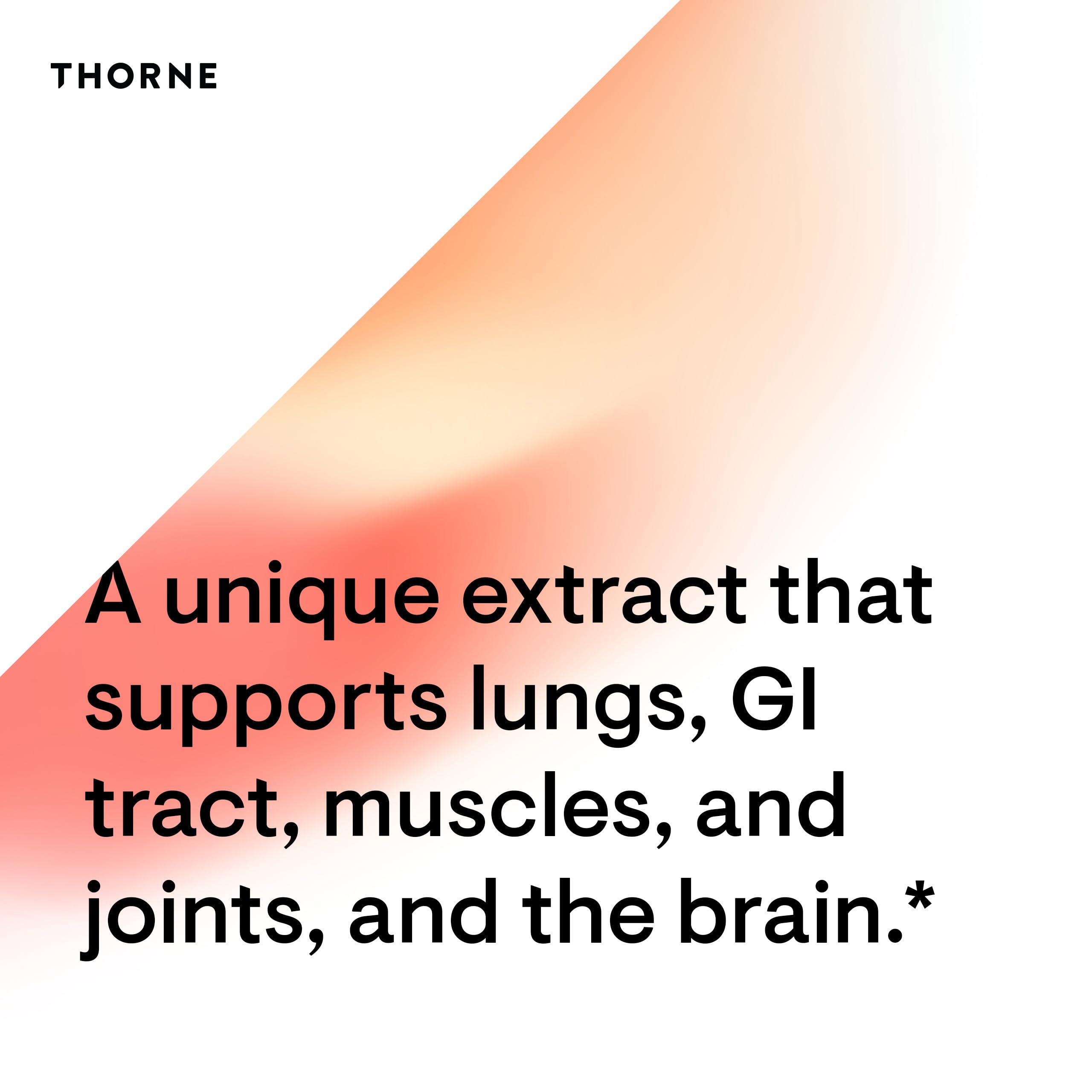 Athletes trust Thorne brand for quality Boswellia Phytosome