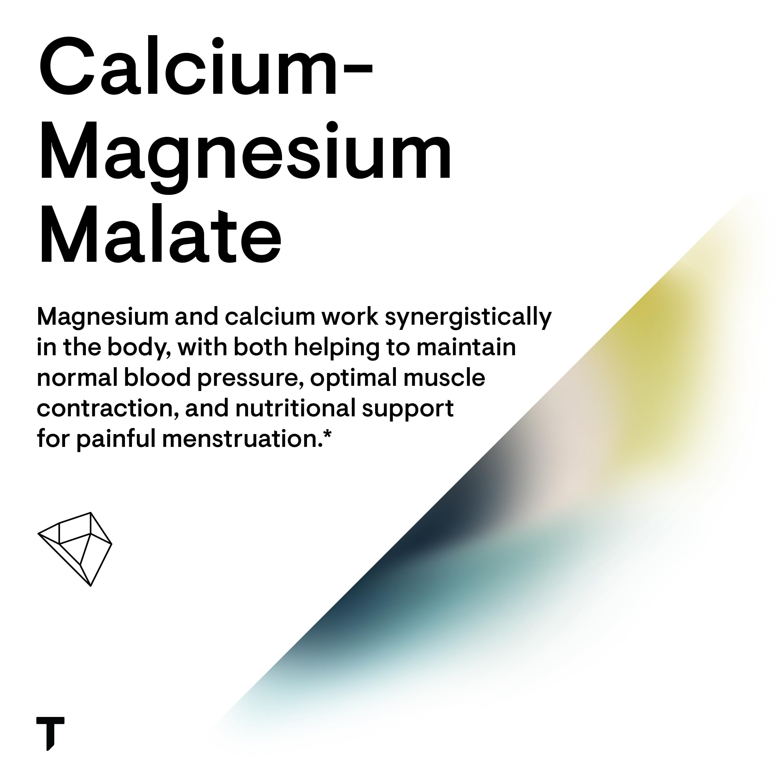 Close-up of Albion minerals calcium and magnesium malates