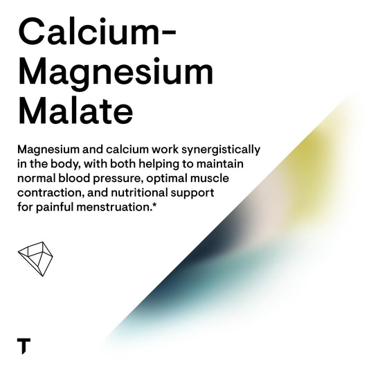 Close-up of Albion minerals calcium and magnesium malates