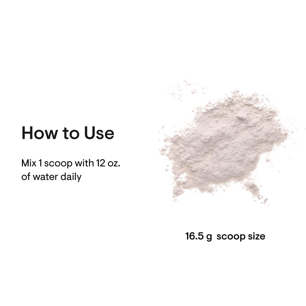 Ingredients list showing collagen types I and III