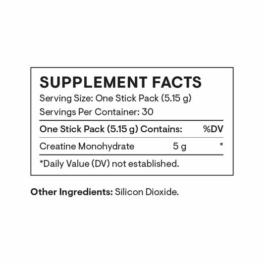 Unflavored creatine powder in a measuring scoop