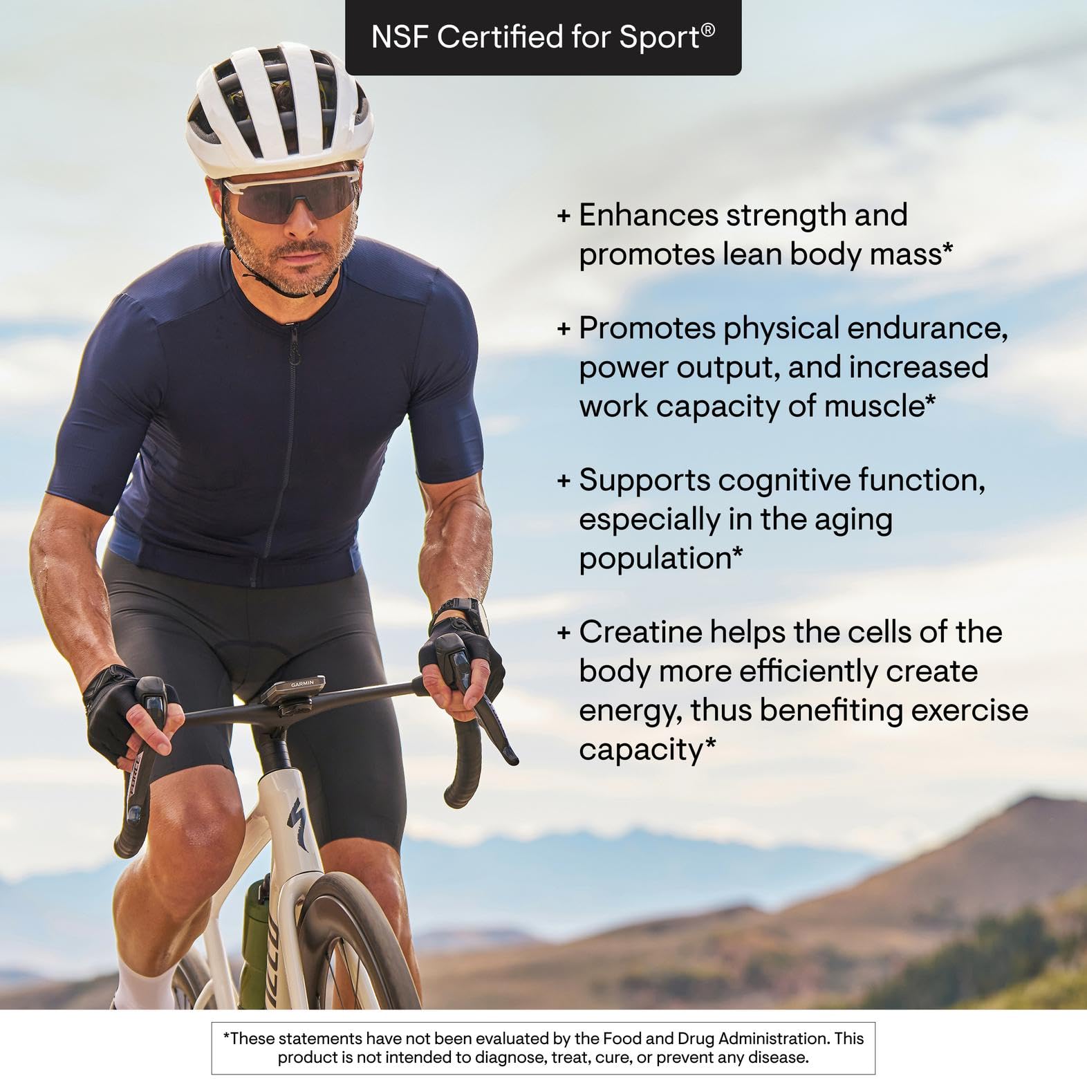 Thorne Creatine NSF-certified stamp reinforces safety for sport use