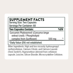 Thorne Curcumin Phytosome Meriva capsules close-up as a convenient daily supplement