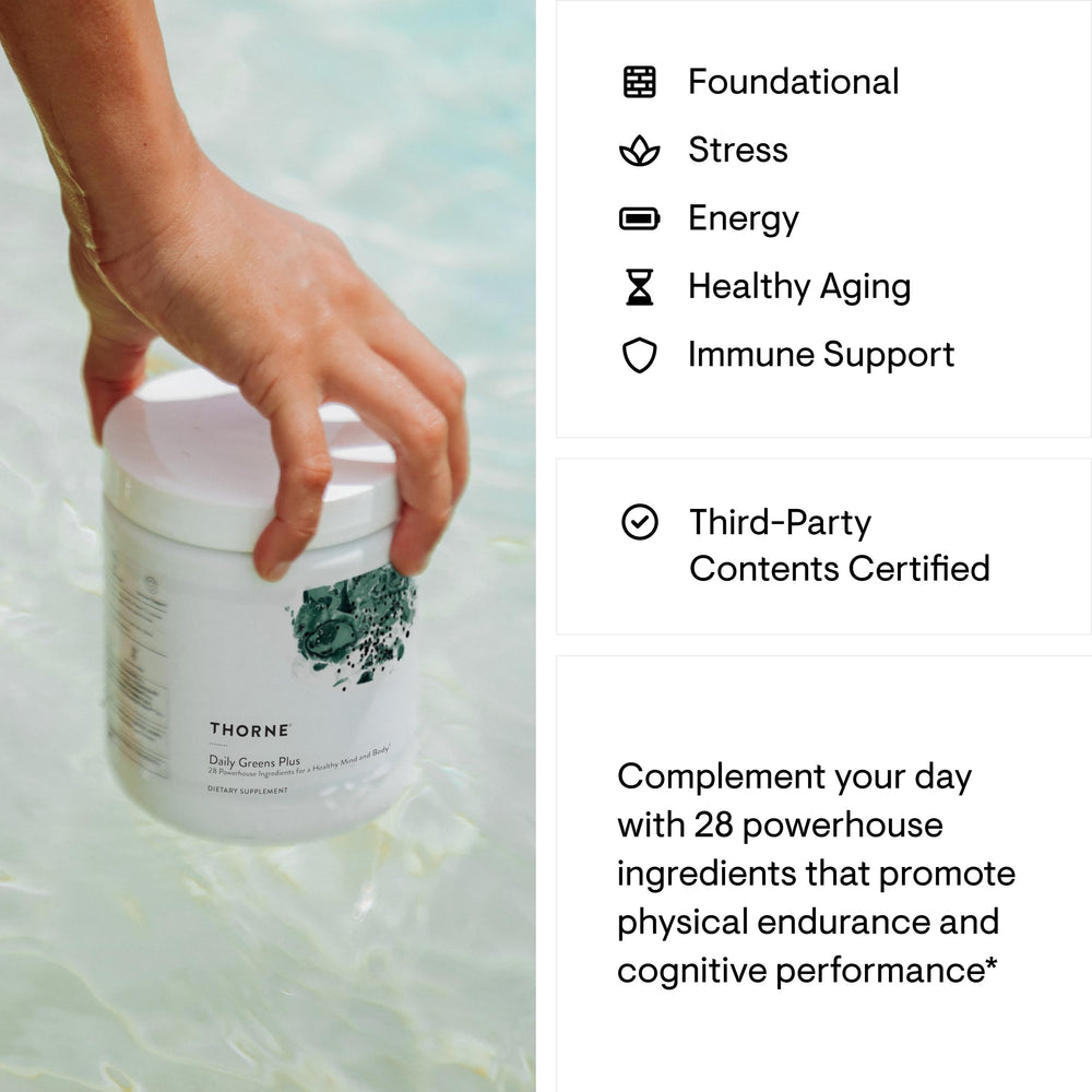 Close-up of Daily Greens Plus powder