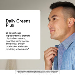 Thorne Daily Greens Plus blend of spirulina and matcha supports antioxidant nutrition.