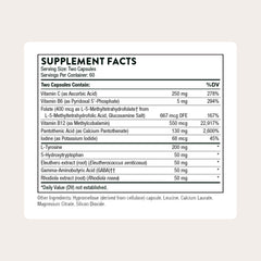 THORNE Emotion Balance capsules closeup for easy daily use
