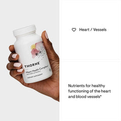 Close-up of Thorne Heart Health Complex capsules