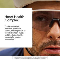 Thorne Heart Health Complex packaging view indicates 90 capsules for daily heart nutrition.