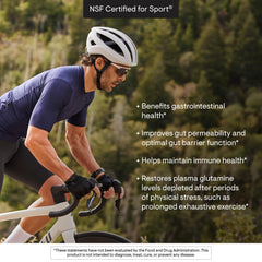 Nutritional supplement label and ingredients panel for L-Glutamine