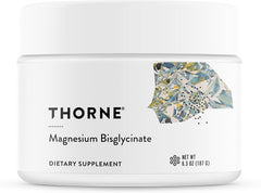THORNE Magnesium Bisglycinate Powder 60 Servings 6.5 oz jar – front view