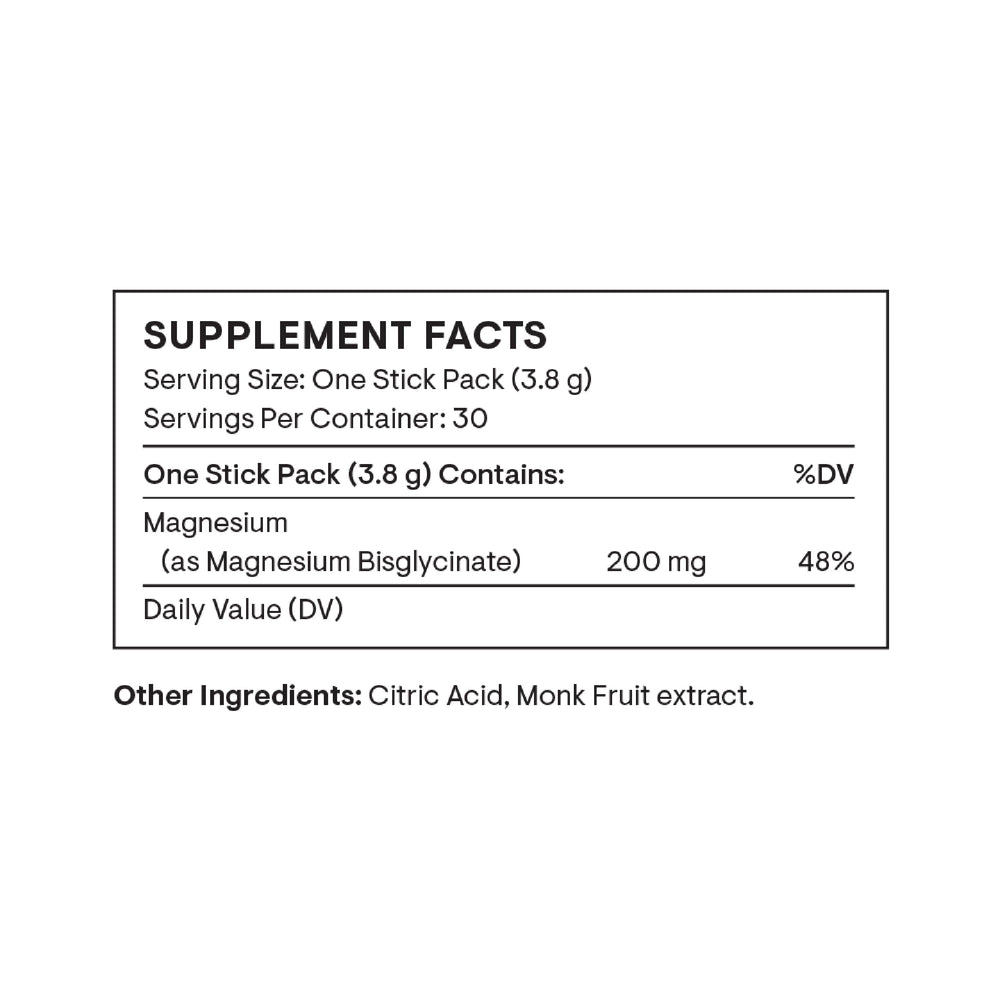 Single 0.13 oz magnesium stick pack with label visible