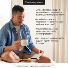 Thorne Men's Multi 50+ chelated magnesium emphasizes heart and muscle support.