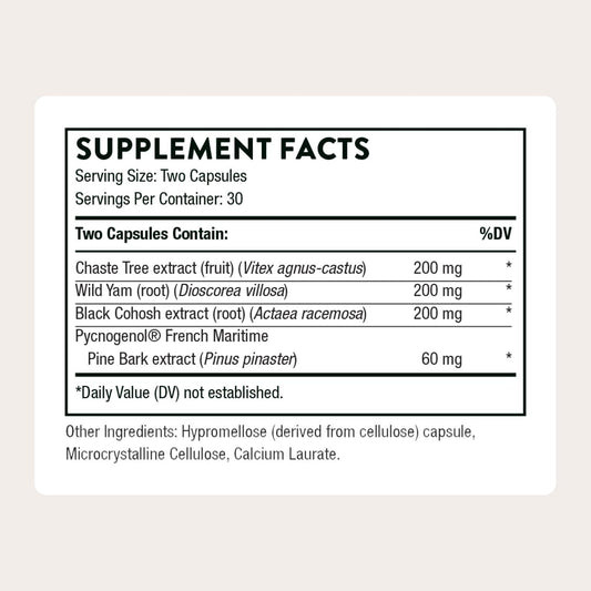 THORNE Meta-Balance label details showing third-party tested quality