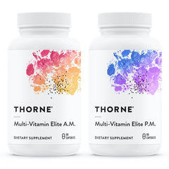 Thorne Multi-Vitamin Elite AM formula bottle label