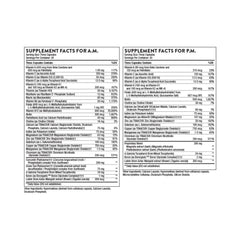 Close-up of AM formula ingredients on the label
