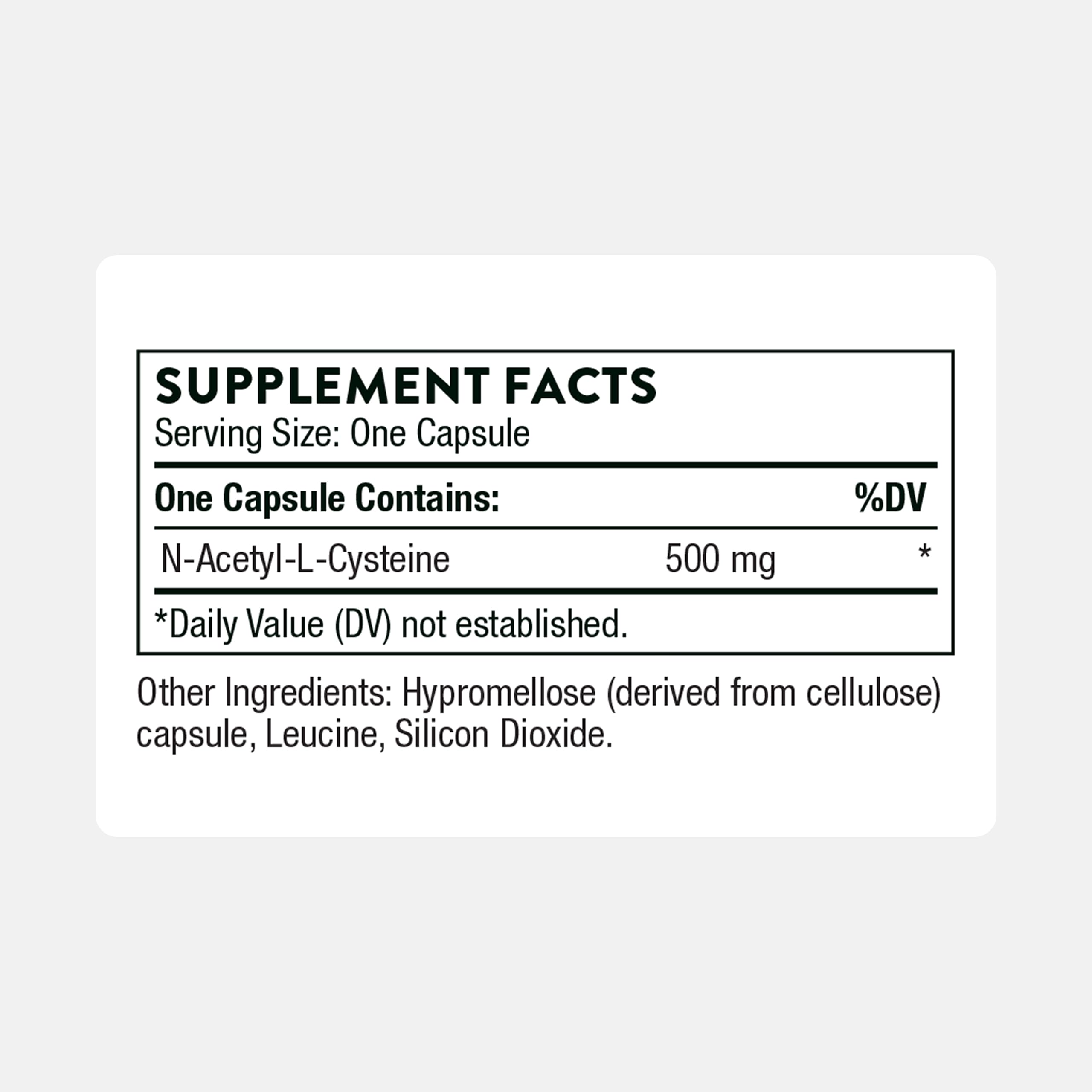 NAC 500mg immune support concept