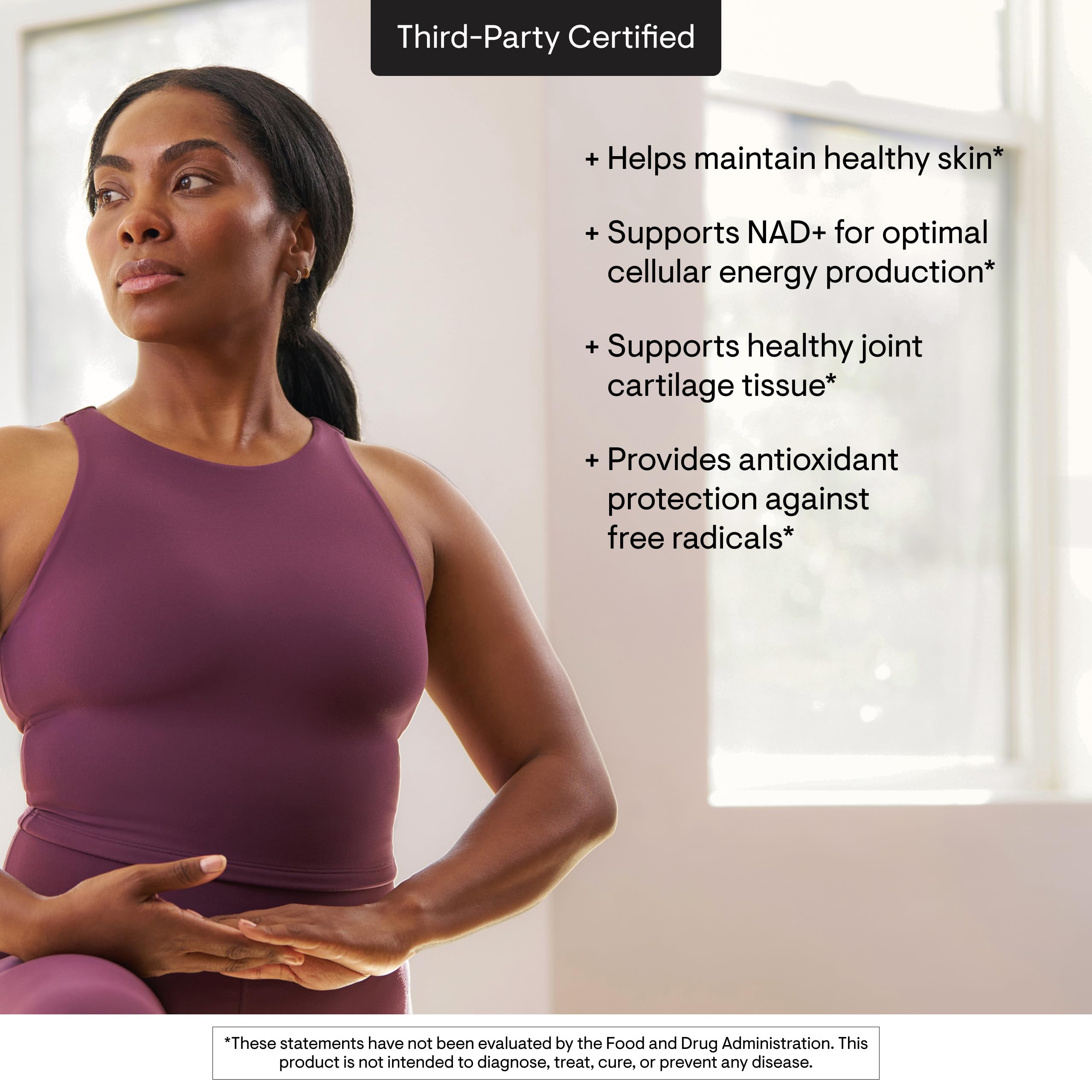 Third-party certification seal for Niacinamide